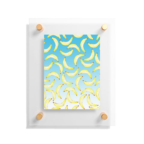 Lisa Argyropoulos Gone Bananas Ombre Blue Floating Acrylic Print