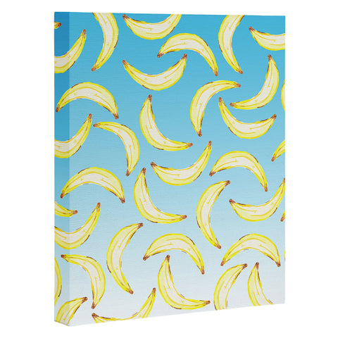 Lisa Argyropoulos Gone Bananas Ombre Blue Art Canvas