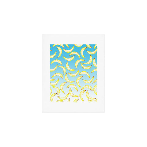 Lisa Argyropoulos Gone Bananas Ombre Blue Art Print