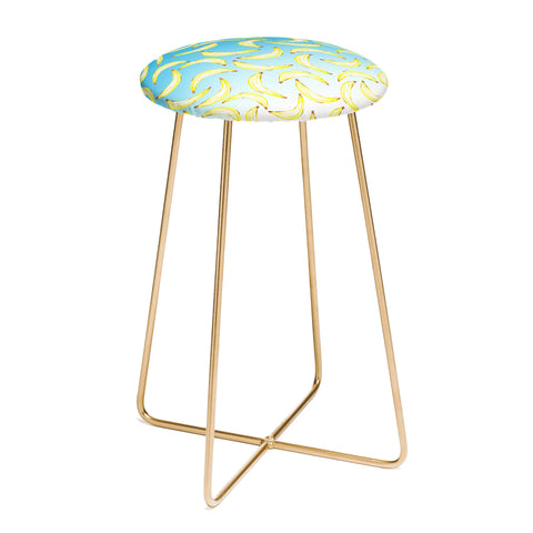 Lisa Argyropoulos Gone Bananas Ombre Blue Counter Stool