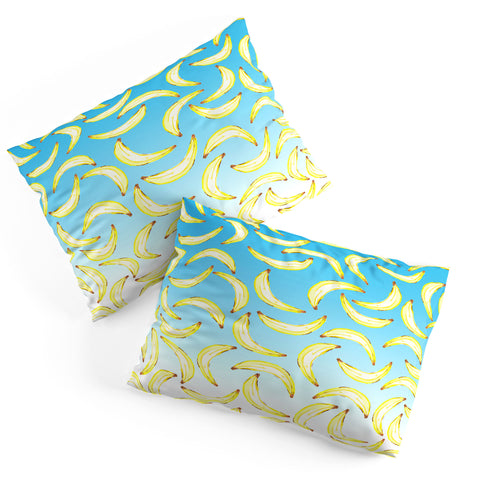 Lisa Argyropoulos Gone Bananas Ombre Blue Pillow Shams