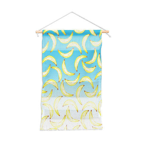 Lisa Argyropoulos Gone Bananas Ombre Blue Wall Hanging Portrait