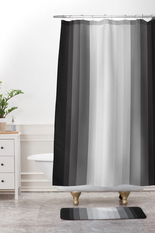 Lisa Argyropoulos Gray Matter Shower Curtain And Mat