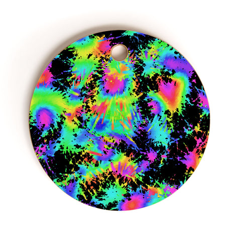 Lisa Argyropoulos Groovy Splash Night Cutting Board Round