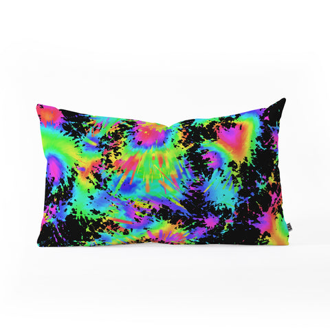 Lisa Argyropoulos Groovy Splash Night Oblong Throw Pillow