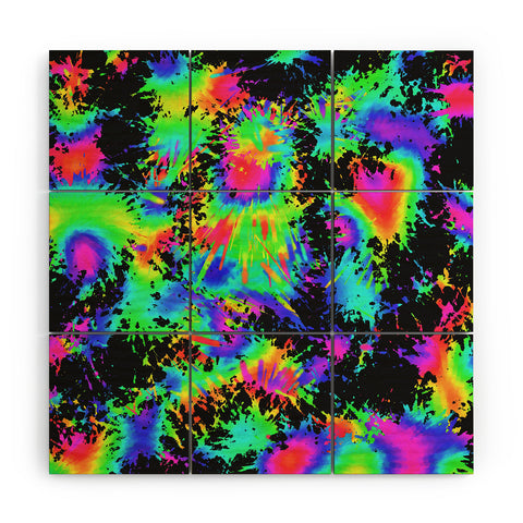 Lisa Argyropoulos Groovy Splash Night Wood Wall Mural