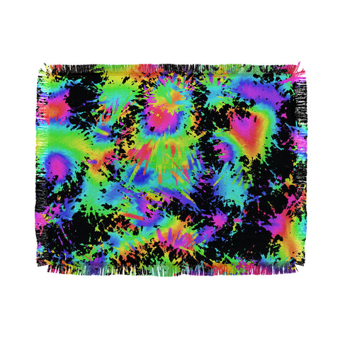 Lisa Argyropoulos Groovy Splash Night Throw Blanket