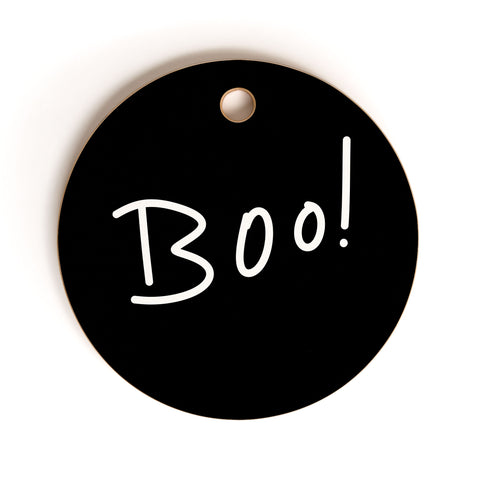 Lisa Argyropoulos Halloween Boo Cutting Board Round