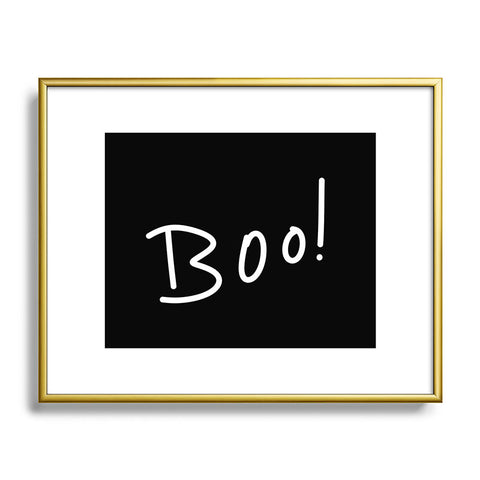 Lisa Argyropoulos Halloween Boo Metal Framed Art Print