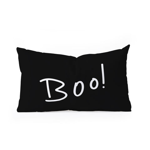 Lisa Argyropoulos Halloween Boo Oblong Throw Pillow