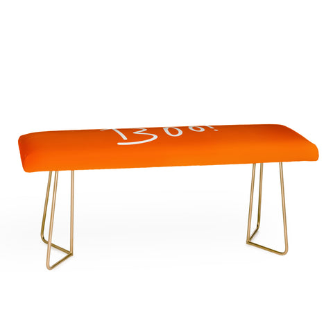 Lisa Argyropoulos Halloween Boo Orange Bench