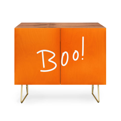 Lisa Argyropoulos Halloween Boo Orange Credenza