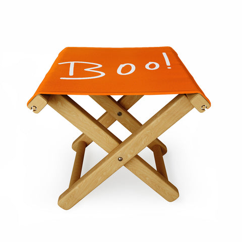 Lisa Argyropoulos Halloween Boo Orange Folding Stool