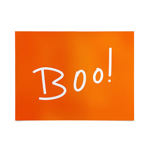 Lisa Argyropoulos Halloween Boo Orange Poster