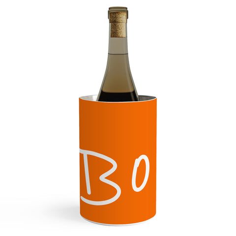 Lisa Argyropoulos Halloween Boo Orange Wine Chiller