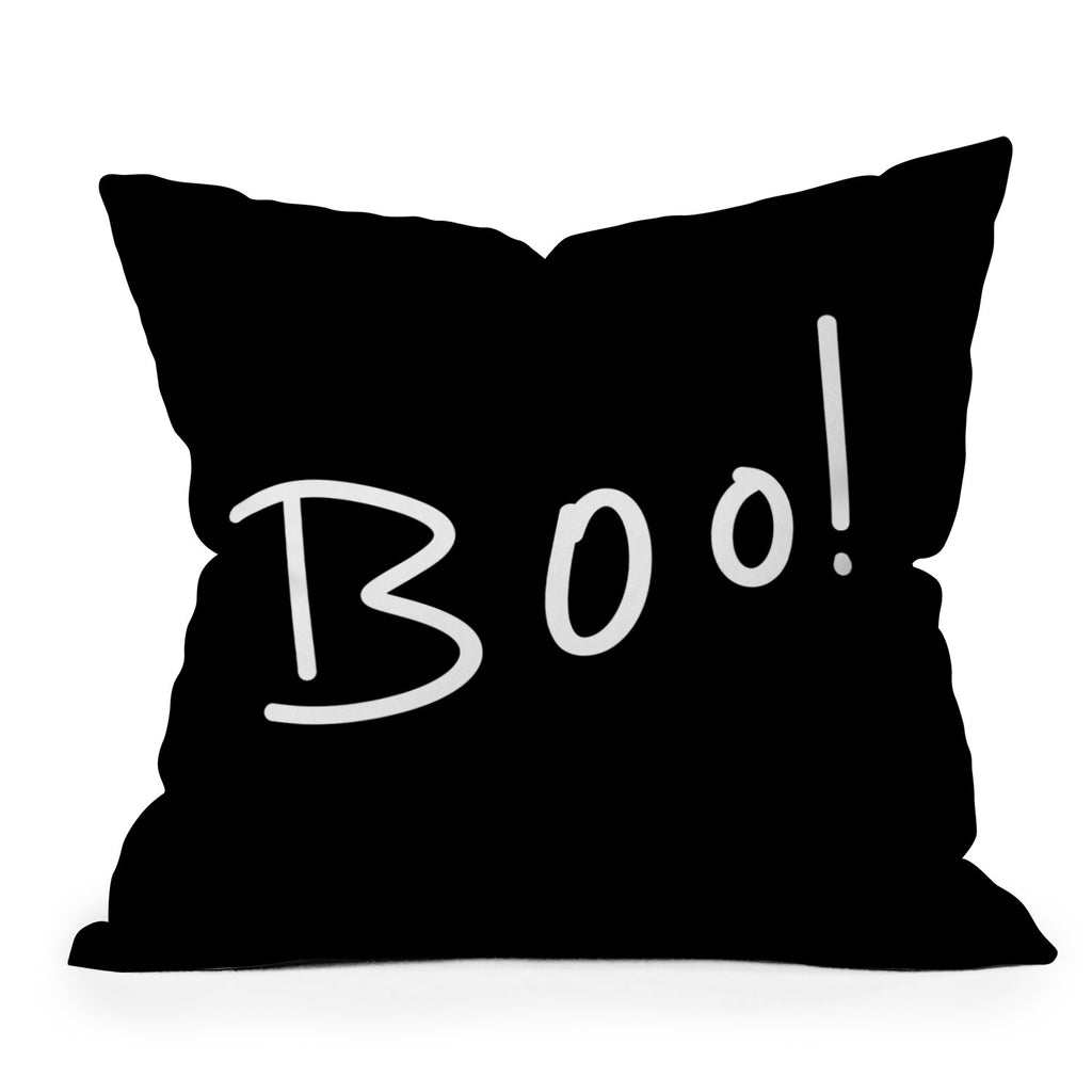 Halloween Boo Throw Pillow Lisa Argyropoulos
