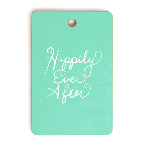 Lisa Argyropoulos Happily Ever After Aquamint Cutting Board Rectangle