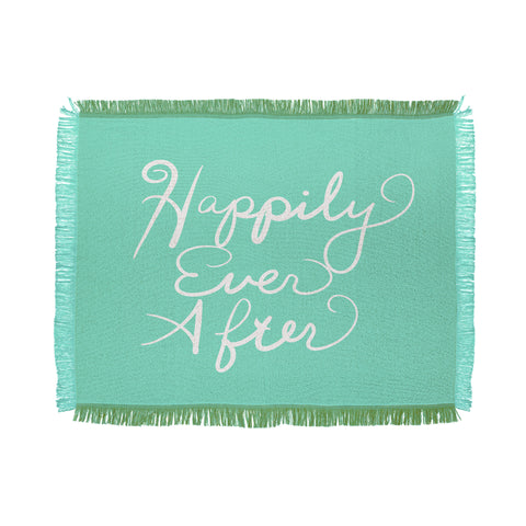 Lisa Argyropoulos Happily Ever After Aquamint Throw Blanket