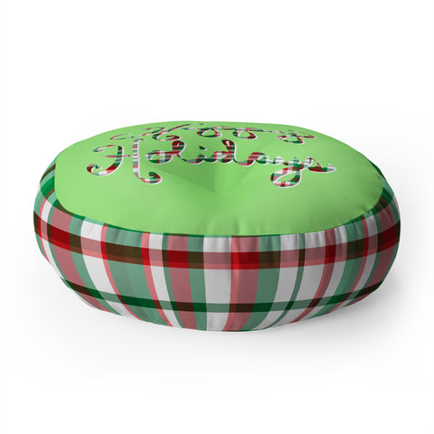 Lisa Argyropoulos Happy Holidays Floor Pillow Round