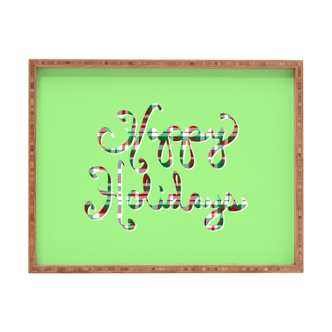 Lisa Argyropoulos Happy Holidays Rectangular Tray