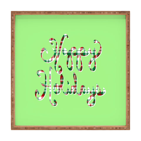 Lisa Argyropoulos Happy Holidays Square Tray