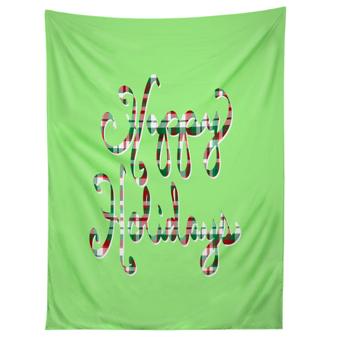Lisa Argyropoulos Happy Holidays Tapestry