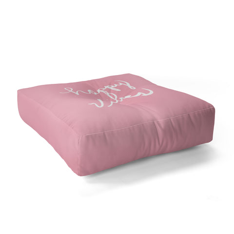 Lisa Argyropoulos Happy Vibes Blushly Floor Pillow Square