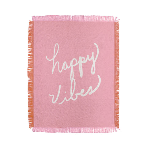 Lisa Argyropoulos Happy Vibes Blushly Throw Blanket