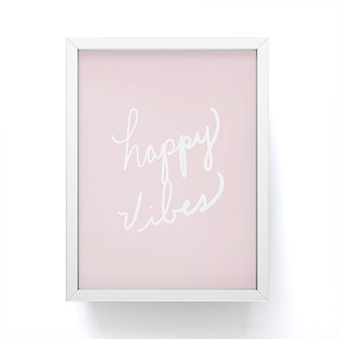 Lisa Argyropoulos happy vibes Framed Mini Art Print