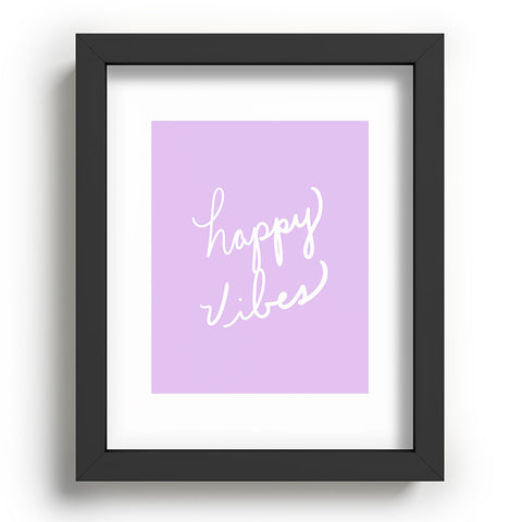 Lisa Argyropoulos Happy Vibes Lavender Recessed Framing Rectangle