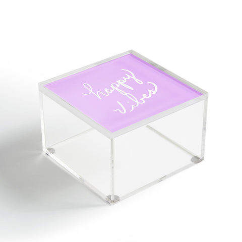 Lisa Argyropoulos Happy Vibes Lavender Acrylic Box