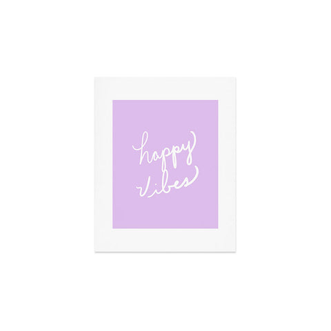 Lisa Argyropoulos Happy Vibes Lavender Art Print