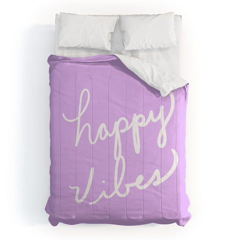 Lisa Argyropoulos Happy Vibes Lavender Comforter