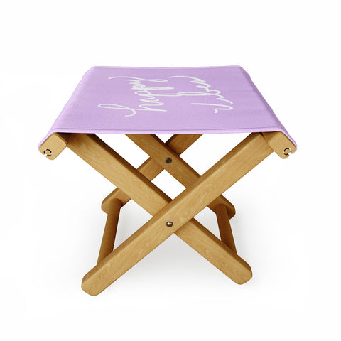 Lisa Argyropoulos Happy Vibes Lavender Folding Stool