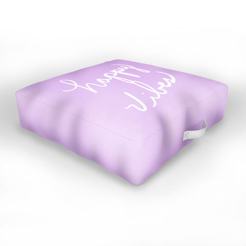 Lisa Argyropoulos Happy Vibes Lavender Outdoor Floor Cushion
