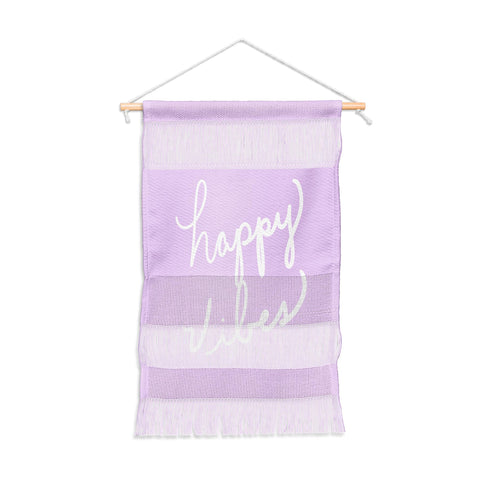 Lisa Argyropoulos Happy Vibes Lavender Wall Hanging Portrait