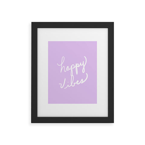 Lisa Argyropoulos Happy Vibes Lavender Framed Art Print