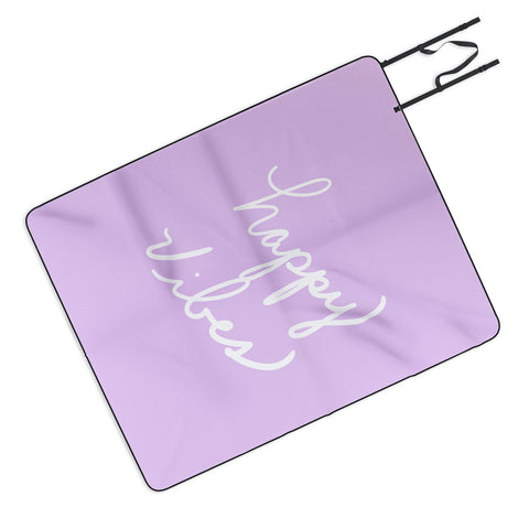 Lisa Argyropoulos Happy Vibes Lavender Picnic Blanket