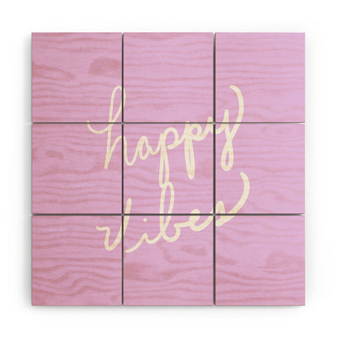 Lisa Argyropoulos Happy Vibes Lavender Wood Wall Mural