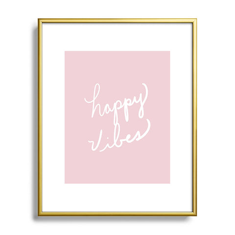 Lisa Argyropoulos happy vibes Metal Framed Art Print
