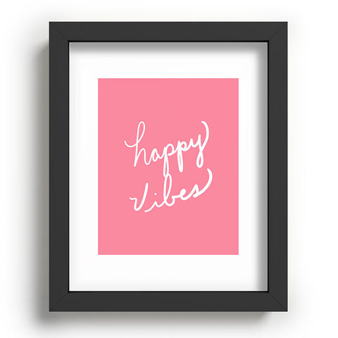 Lisa Argyropoulos Happy Vibes Rose Recessed Framing Rectangle