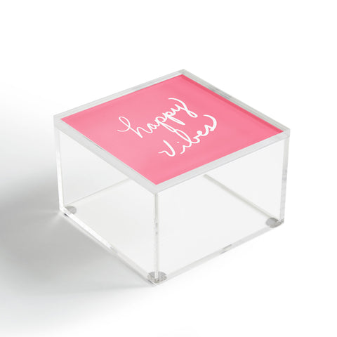 Lisa Argyropoulos Happy Vibes Rose Acrylic Box