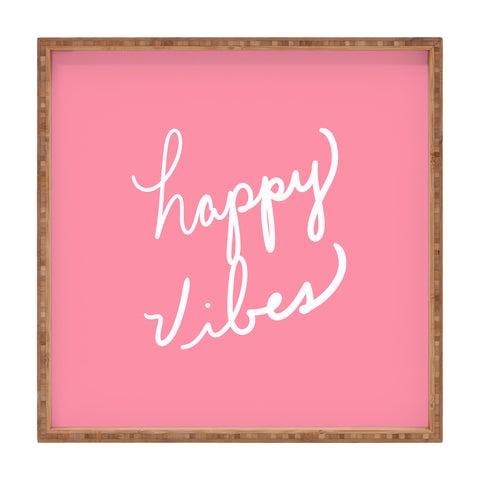 Lisa Argyropoulos Happy Vibes Rose Square Tray