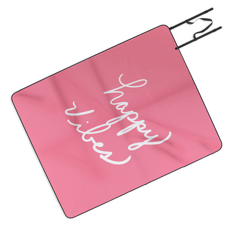 Lisa Argyropoulos Happy Vibes Rose Picnic Blanket