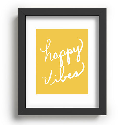 Lisa Argyropoulos Happy Vibes Yellow Recessed Framing Rectangle