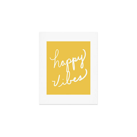 Lisa Argyropoulos Happy Vibes Yellow Art Print