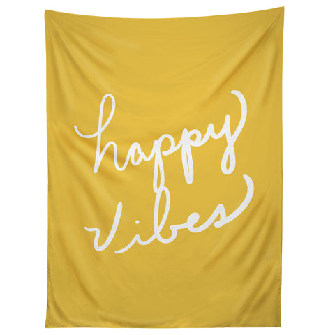 Lisa Argyropoulos Happy Vibes Yellow Tapestry