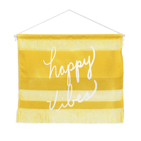 Lisa Argyropoulos Happy Vibes Yellow Wall Hanging Landscape