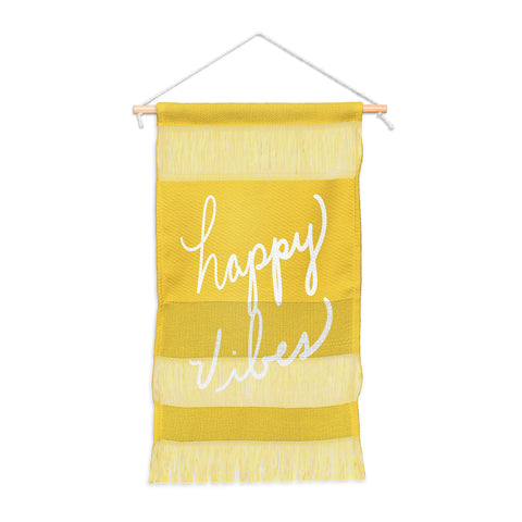 Lisa Argyropoulos Happy Vibes Yellow Wall Hanging Portrait
