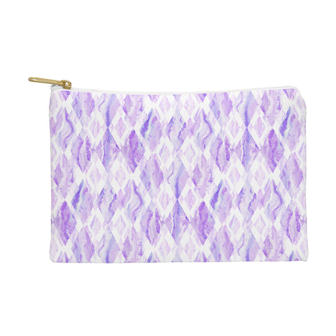 Lisa Argyropoulos Harlequin Marble Lavender Pouch